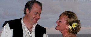 Beautiful wedding of older couple at Noosa